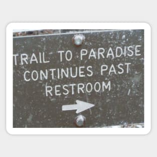 Trail to Paradise Sticker